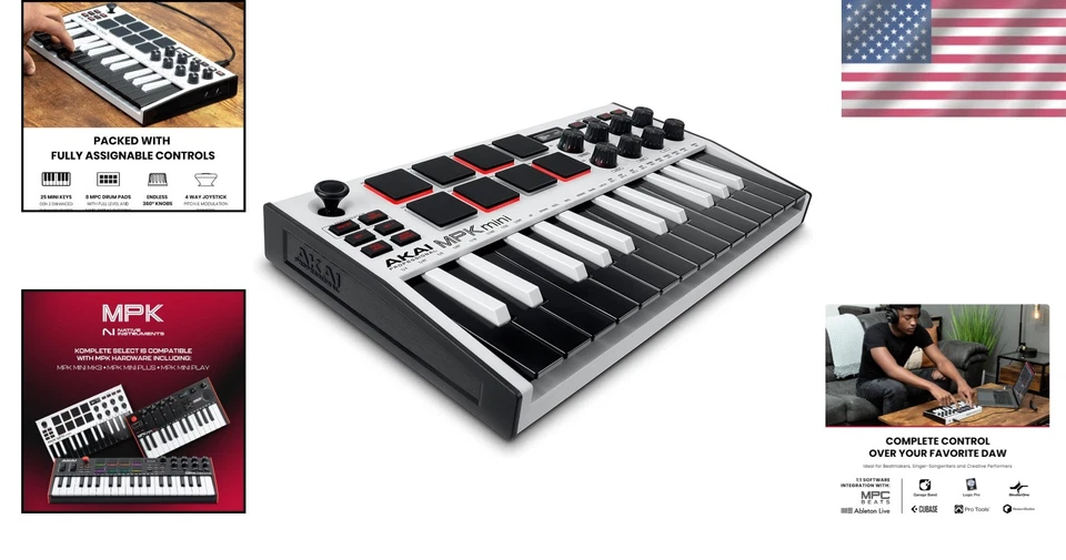 MPK Mini MK3 MIDI Keyboard Controller - Image 2 of 4