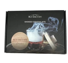Kuzkuzy Smoked Cocktail Kit, New Oak, Hickory, Pear w/ Torch Drink Bar Gift Set