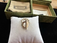 GUCCI Silver Boule Ring, Size ‘O/P’