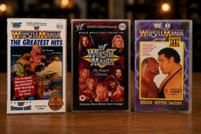 WWF WrestleMania VHS Bundle III XV Greatest Hits Silver Vision Wrestling