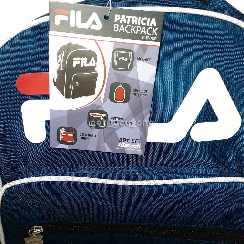 NWT Fila Patricia 3-Piece Backpack Set With Sackpack  display picture 1