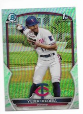 2023 Bowman Chrome Lunar Refractor Yilber Herrera 1st RC Parallel #BCP-86