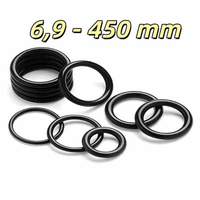 O-Ringe Dichtringe Dichtungsringe 6,9 - 450 mm / Schnurstärke 2,65 mm / NBR 70