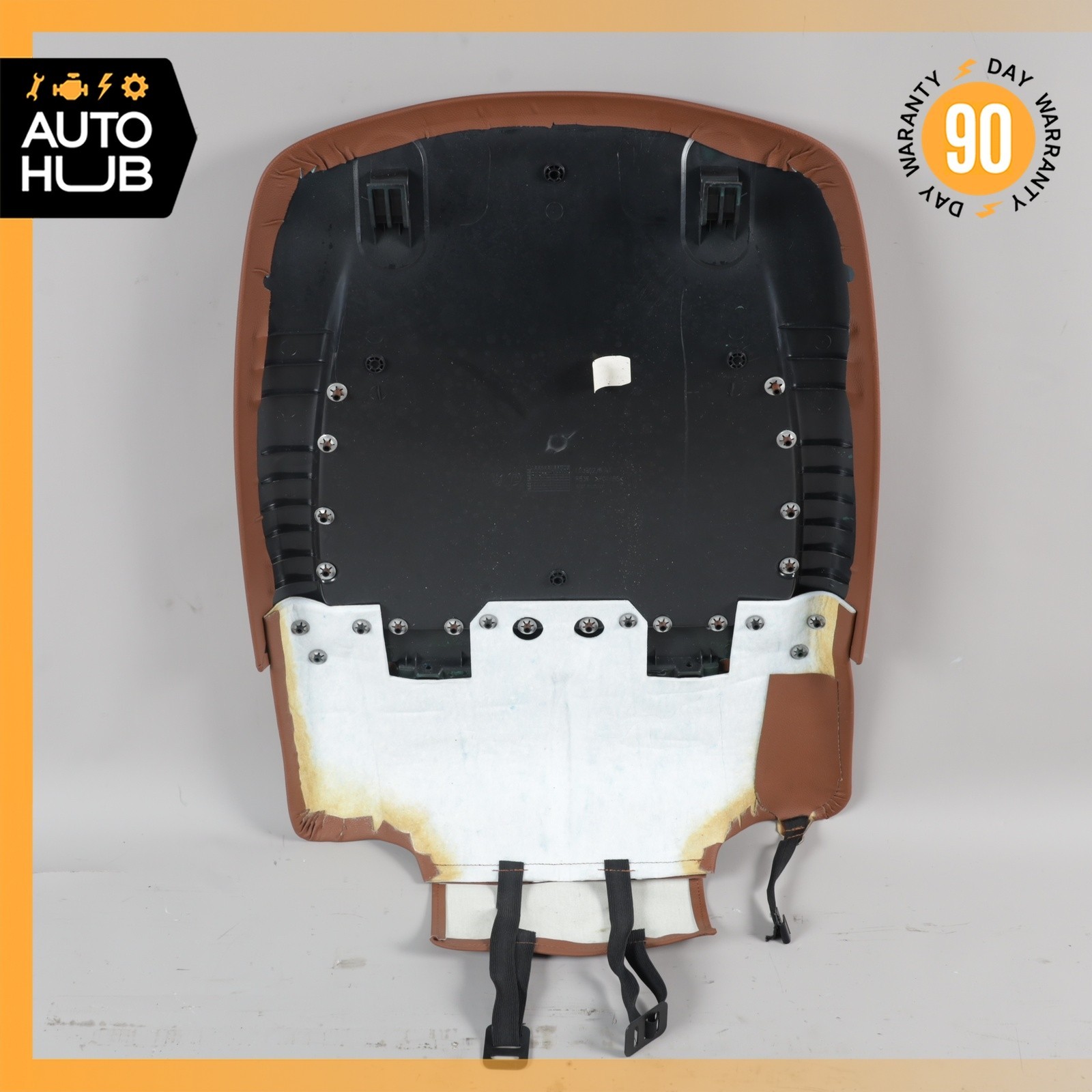14-17 Maserati Ghibli M157 Front Left Driver Side Seat Back Cover Brown OEM 68k
