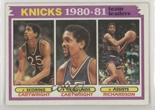 1981 Topps Team Leaders Micheal Ray Richardson Bill Cartwright Michael #58 07pv