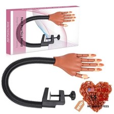 Practice Hand for Acrylic Nails, Professional Nail Nail hand with coffin tips
