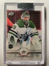 20-21 Clear Cut Hockey Rookie Auto CC-JO Jake Oettinger [23-24 Update]