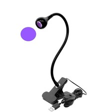 395nm UV LED Black Light Fixture with Gooseneck for Nail Curing USB