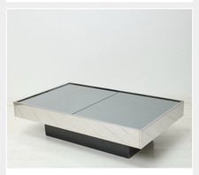 Mirrored Coffee Table/Bar – Willy Rizzo