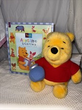 Disney Winnie The Pooh 14  Plush Hardback Book Bundle Anytime Story Collection