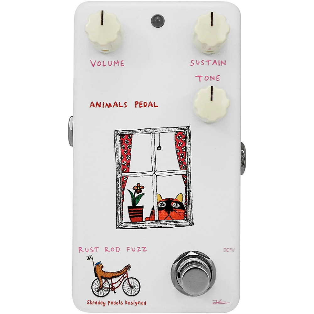 Педаль эффектов Animals Rust Rod Fuzz V2 Белый