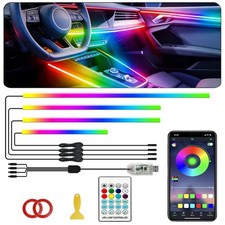 Acrylic Interior Car Light with APP Remote Control, 4 in 1 RGB Dreamcolor Neo...