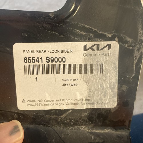 2020-2024 KIA TELLURIDE REAR RIGHT SIDE FLOOR PANEL NEW OEM 65541 S9000 ...