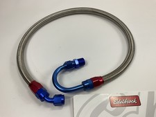 Edelbrock 8125 Sbf Ford Fuel Pump To Filter Braided Flex Fuel Line 21.5 -06an