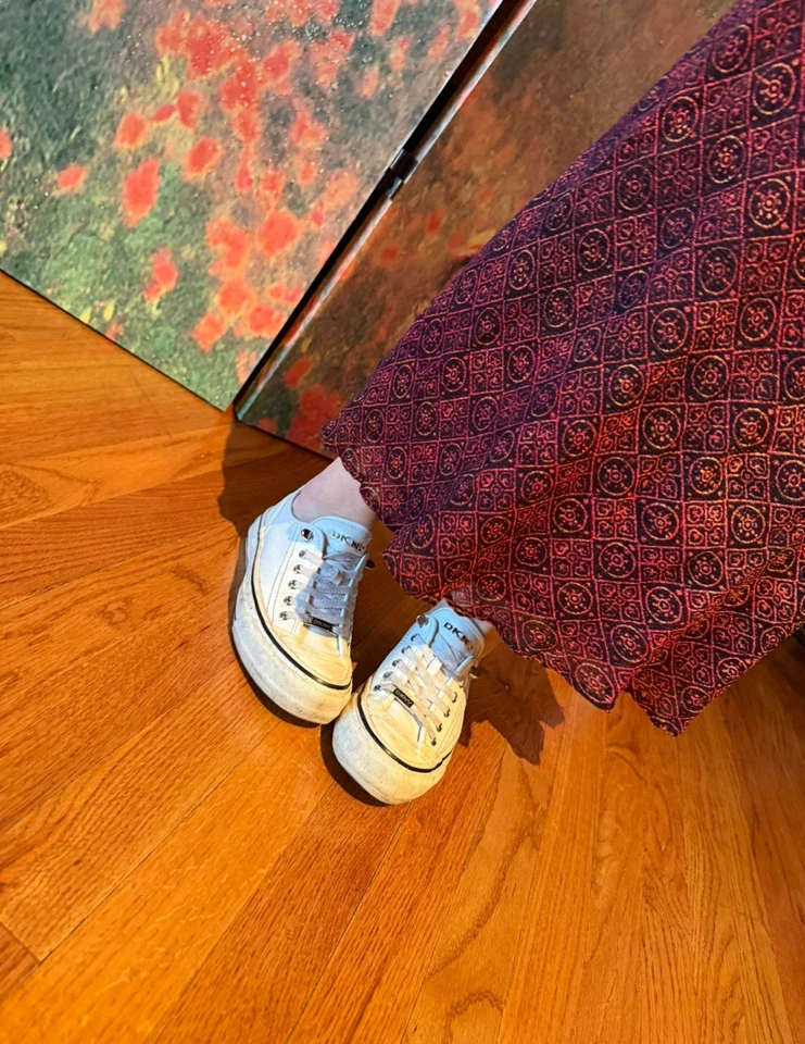 Falda Larga de Malla Vivian Tam Vintage Agotada Foto 2 de 3