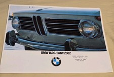 Vintage 1968-1969 BMW 2002 & 1600 Vehicle Sales Brochure Buyer Catalog Dealer