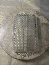 Vintage Anchor Hocking Divided 2 Part Relish Dish Serving Tray Hobnail & Ray