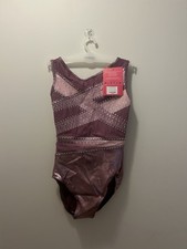 Quatro Icon Burgundy Pink Tank Leotard - Adult Extra Small, Brand New w Tags