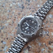 Seiko AGS Scuba 200m Quartz 5M23 7A30 aprile 1993 Titanium Kanji