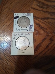 Lot Of 2 Seated Liberty Half Dollars 1853 -O And 1854 O