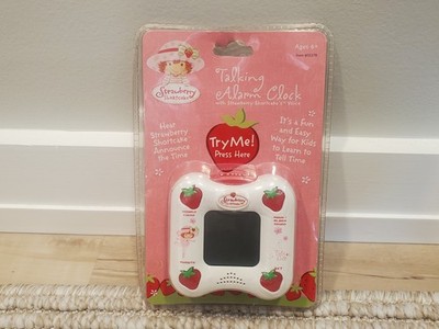 Very Rare! Strawberry Shortcake TALKING ALARM CLOCK - New Sealed 2005 HTF NIB