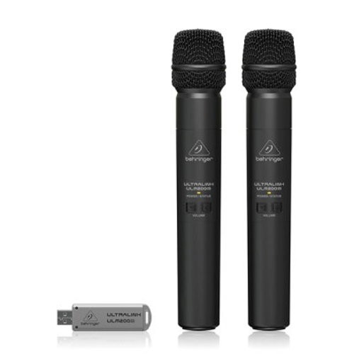 Behringer Ultralink ULM202USB Wireless USB Dual MIcrophone System black Set of 2