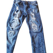 Public Supply Co. NYC Men's Distressed Jeans Street Stretch Size 32x32 EUC