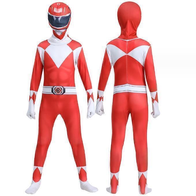 Disfraz Power Rangers para niños - Mono Carnaval Vestido Elegante Conjunto Regalo