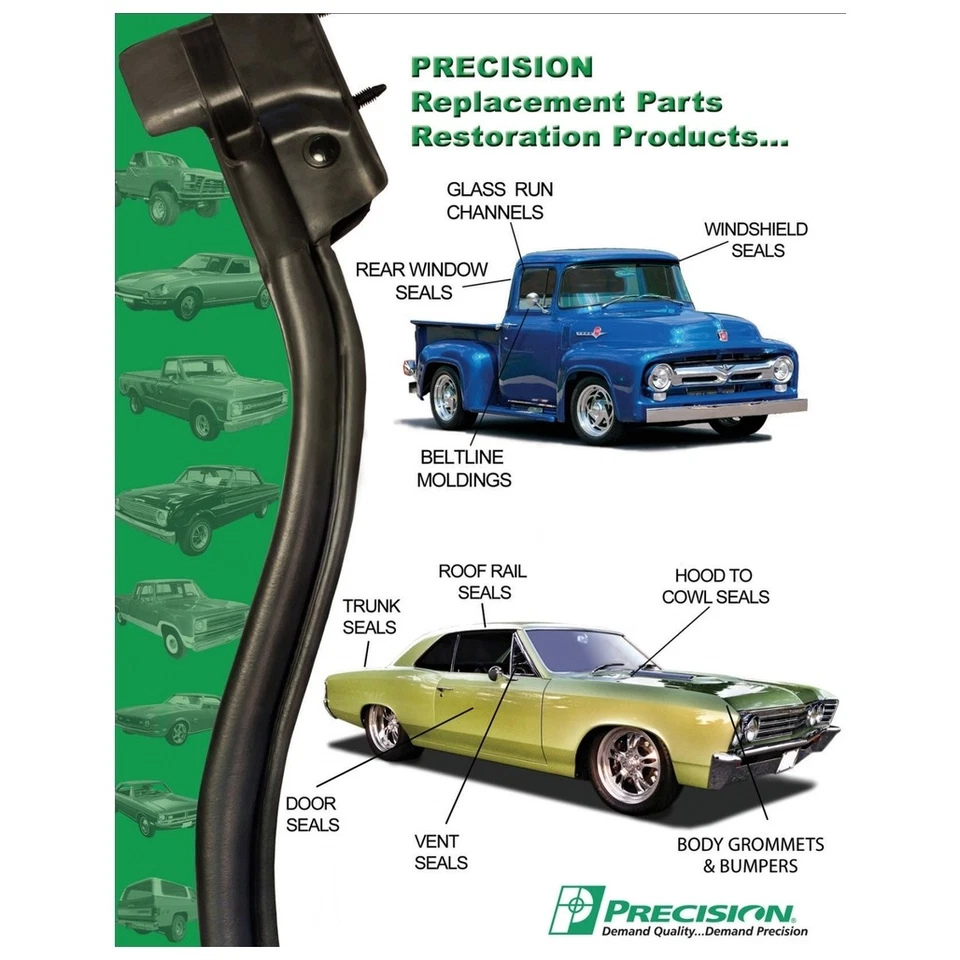 Sello de resistencia para puerta trasera, montajes en el marco de la puerta levadiza para Ford Bronco II Foto 2 de 3