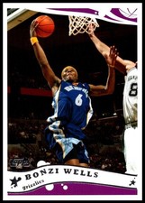 2005 Bonzi Wells Topps BASKETBALL #112 Memphis Grizzlies