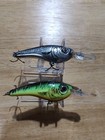 #732 Lot Of 2 Vintage Cotton Cordell Grappler Shad Fishing Lures  — photo 1