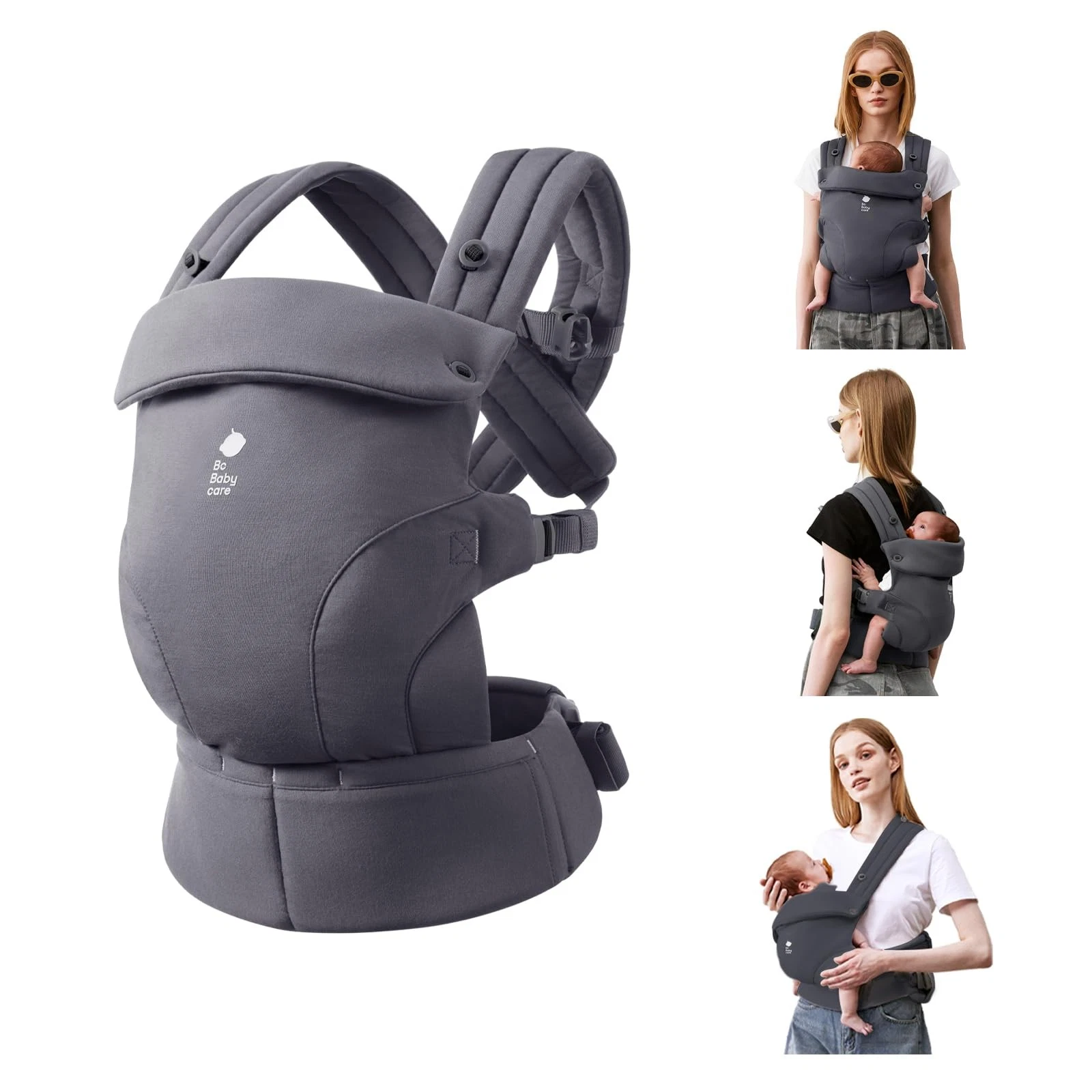 CocoonGo Baby Carrier – CloudTouch Soft & Ergonomic Baby Carrier for 7–44 lbs...