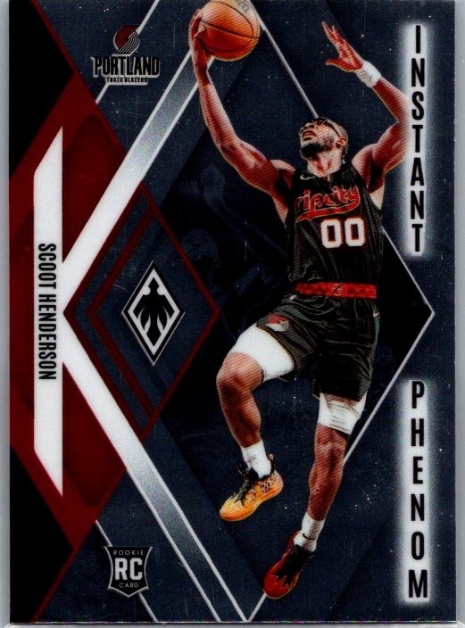 2023-24 Panini Phoenix #10 Scoot Henderson Instant Phenom Phoenix Blue Ice