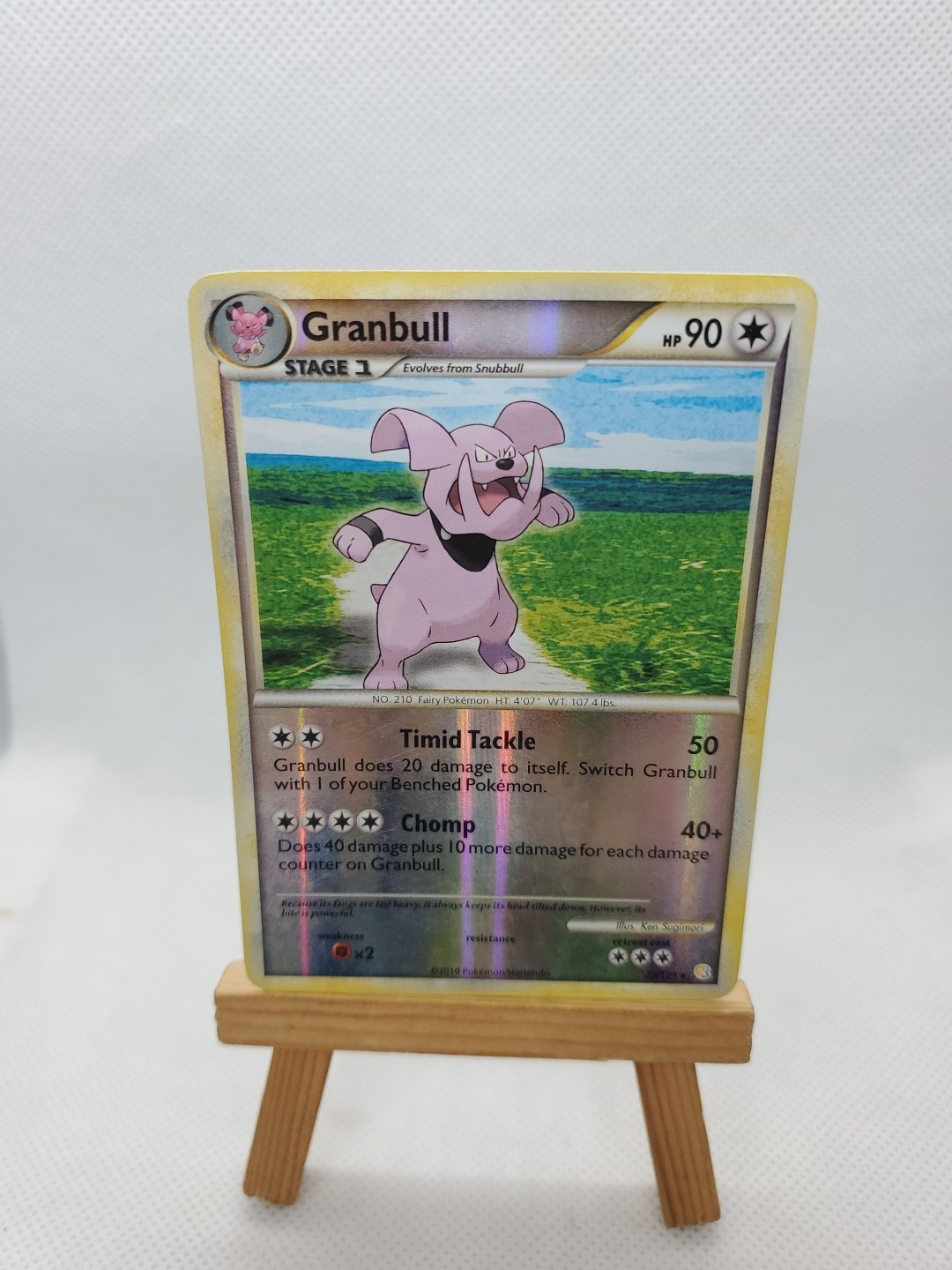 Pokemon Card Granbull HeartGold SoulSilver 22/123 Reverse Holo