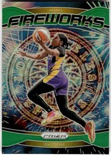 2024 Panini Prizm WNBA #1 Zia Cooke Fireworks Prizms Green
