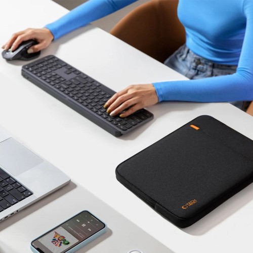 Universal Laptoptasche bis zu 13-14" Tech-Protect Case Cover Etui Schwarz - Photo 8/12