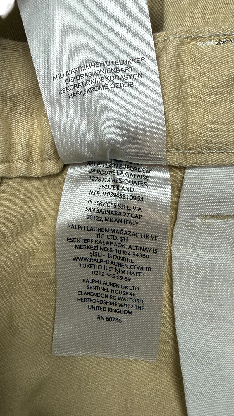 Lacoste Beige Classic Straight-Leg Pants Size 30R (A-0030) image 7