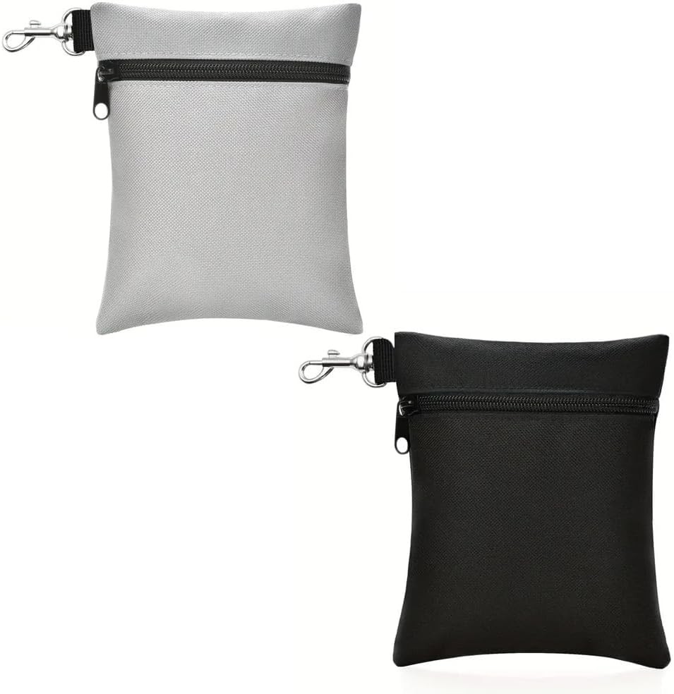 Tee Pouch | Pack Of 2 Golf Tee Bag | 5.24 X 6.42 Inch Zipper