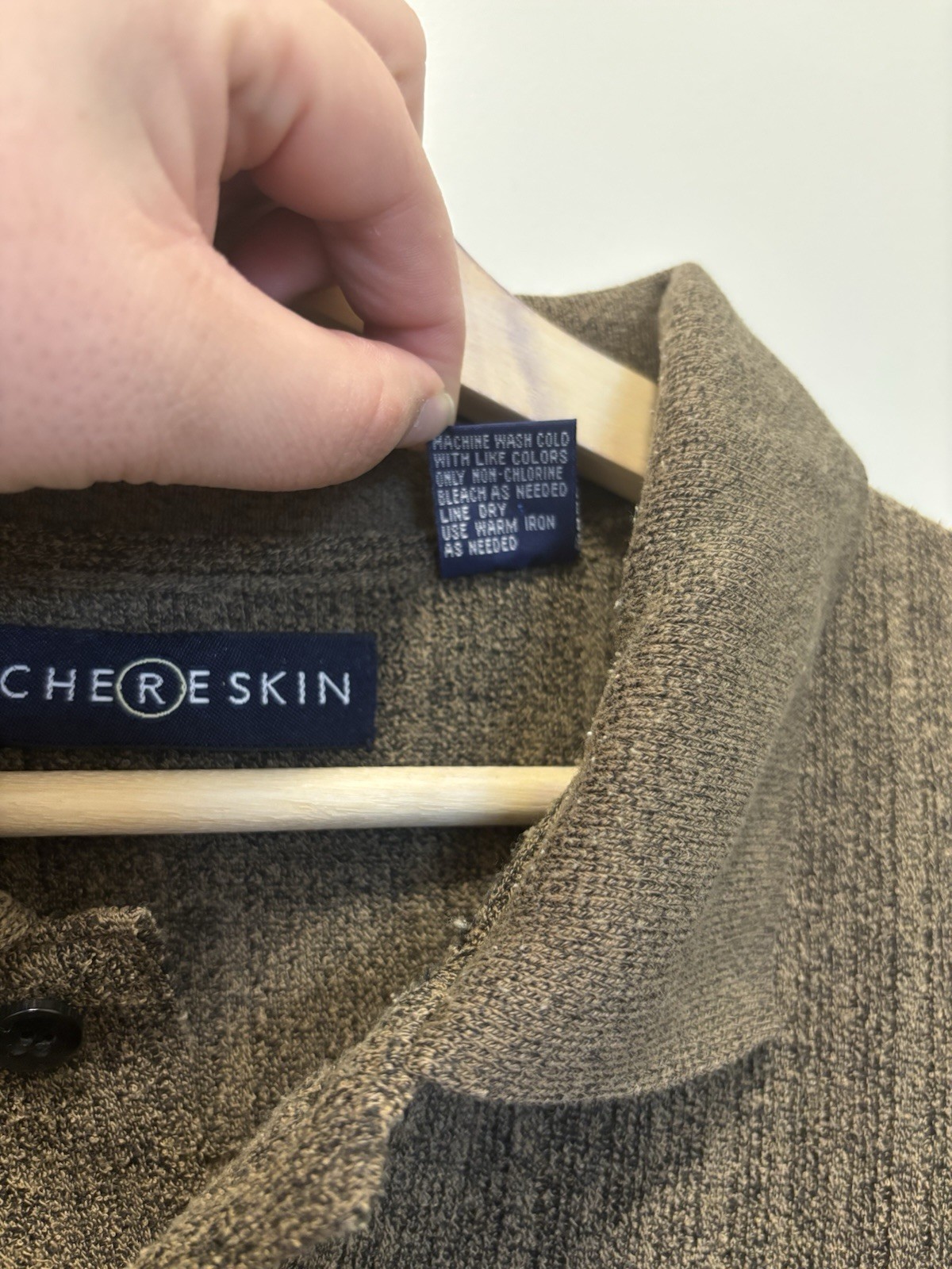 Chereskin Collared Brown Pullover Sweater, Size XL - image 4