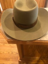 John B. Stetson 3X Beaver Western Cowboy Hat Size 7 Vintage - SHARP
