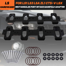 Intake Manifold Adapter Plates for LS Cathedral Port Cylinder Head to Rectangle