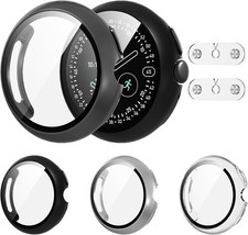 4-Pack HD Tempered Glass Screen Protector for Google Pixel Watch 4 45mm