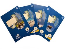 10 Schulhefte Heft DIN A4 Lineatur 3 liniert je 16 Blatt (21 Doppellinien)