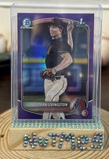 Dean Livingston 1st 2025 Bowman Chrome Draft Purple Refractor #/250 Diamondbacks