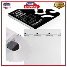 Hudson Hi-Fi 100 Inner and 100 Outer Vinyl Record Sleeves Acid-Free LP Covers