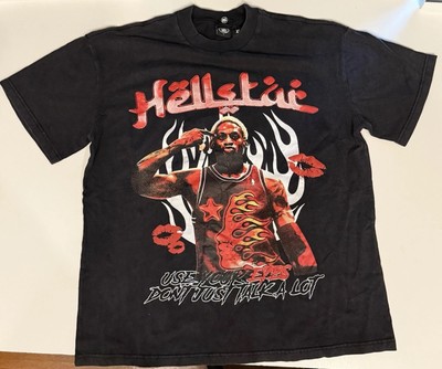 Hellstar Studios Dennis Rodman Graphic Black T-Shirt