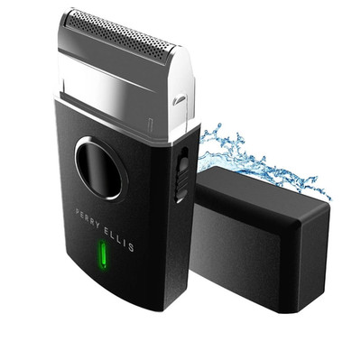 Perry Ellis Travel Electric Foil Shaver Beard Trimmer Men Rechargeable New