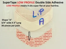 SuperTape Super Tape LOW PROFILE shape A lace wig hair piece tape Super Strong