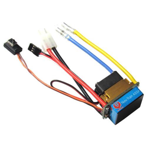 New 480A 3-Modes Brushed Speed Controller ESC for 1/10 RC Car Buggy Rock Crawler - Bild 1 von 5