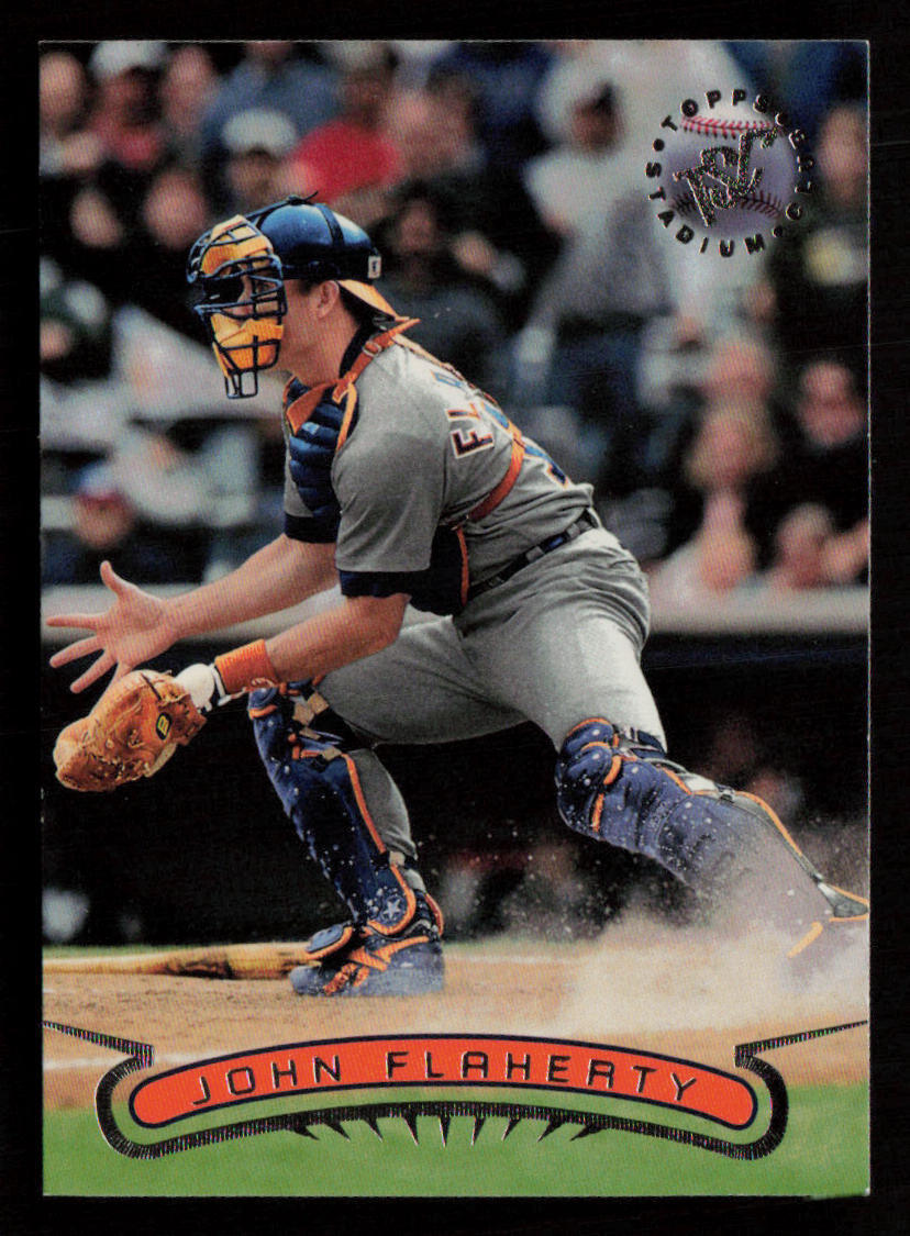 John Flaherty 1996 Stadium Club #397 Detroit Tigers Baseball Card